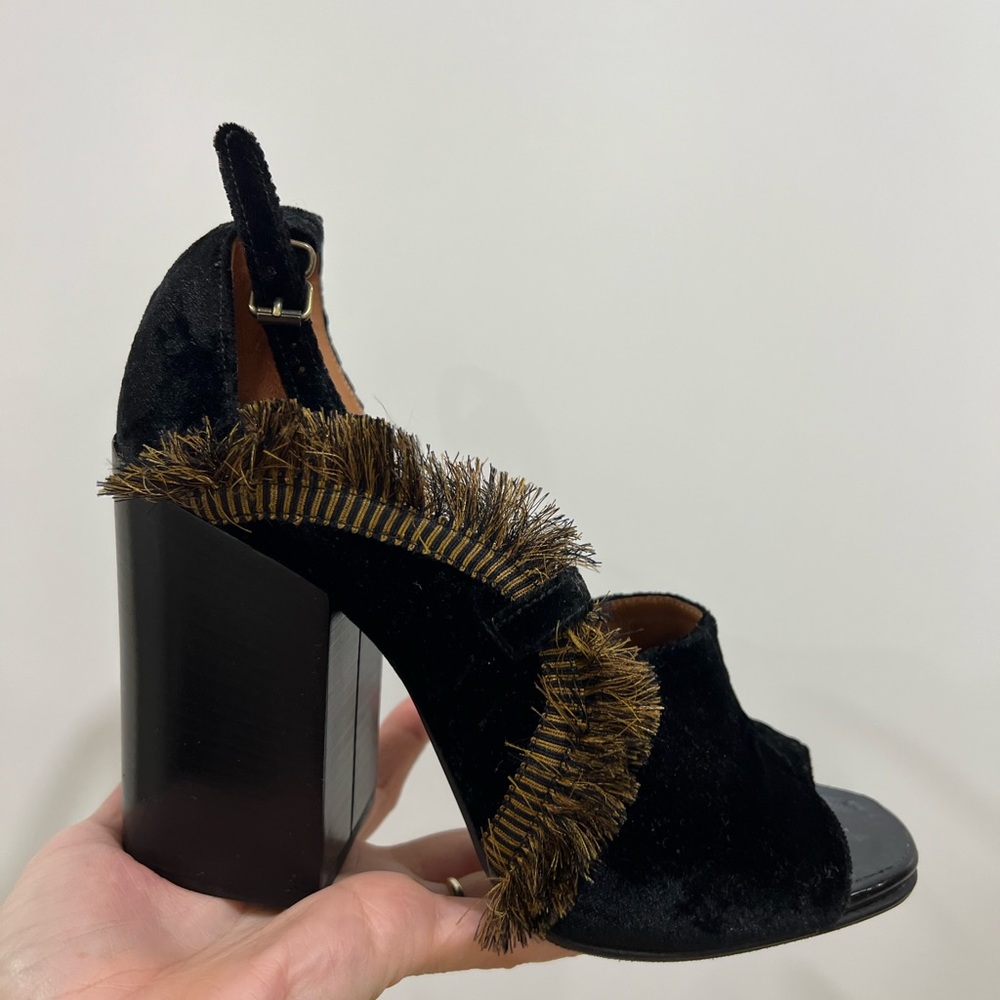 DRIES VAN NOTEN HEEL VELVET Shoes, sandals
